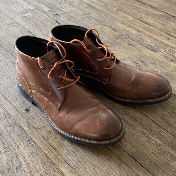 rockport chukka boots brown